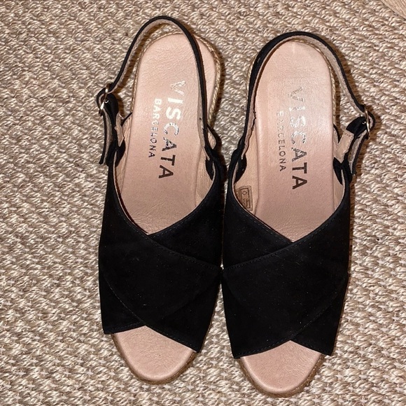 Viscata Barcelona espadrille wedge sandals size-37 - Picture 1 of 6